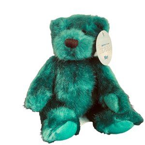 Applause May Birthstone Baby Bear Plush Emerald Green 9" Stuffed Animal